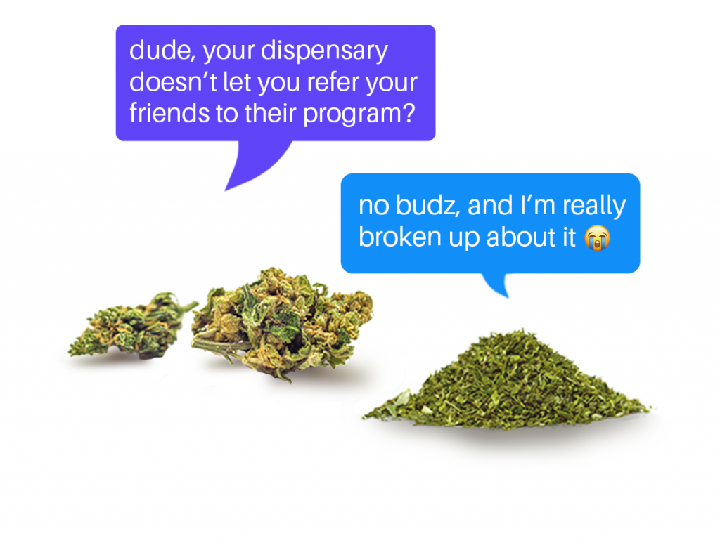 talking cannabis flower