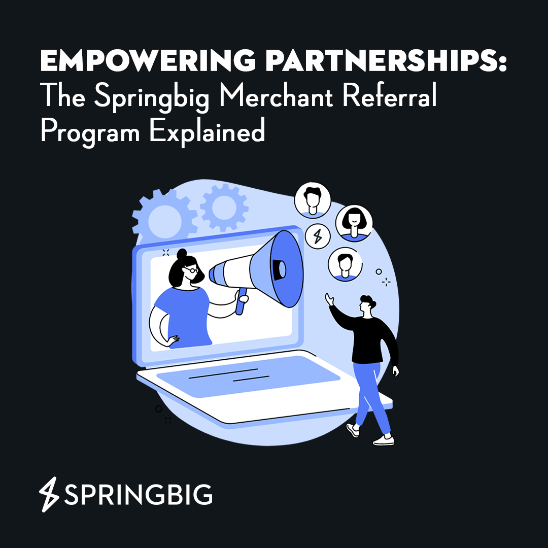 Springbig Merchant Referral Program | Customer referring a potential customer