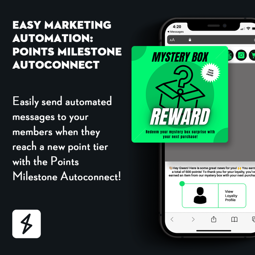 Points Milestone Autoconnect